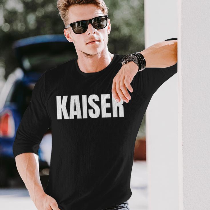 Damen Kaiser Nachname Familie Team Ehe Familienfeier Mit-Ausschnitt Langarmshirts Geschenke für Ihn