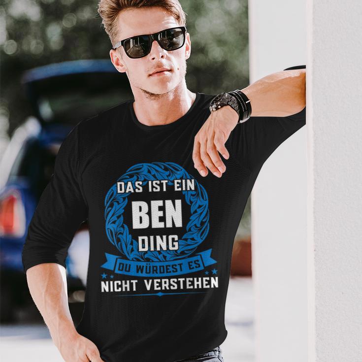 Das Ist Ein Ben Ding First Name Langarmshirts Geschenke für Ihn