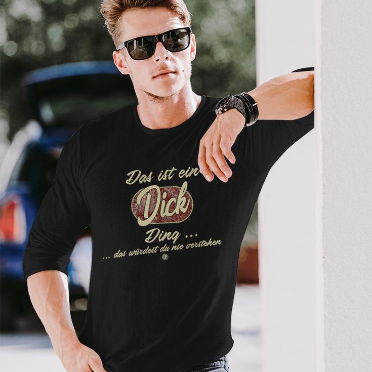 Das Ist Ein Dick Ding Lustiges Familie Dick Langarmshirts Geschenke für Ihn