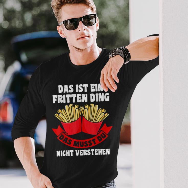 Das Ist Ein Fritten Ding Fritten Pommes Langarmshirts Geschenke für Ihn