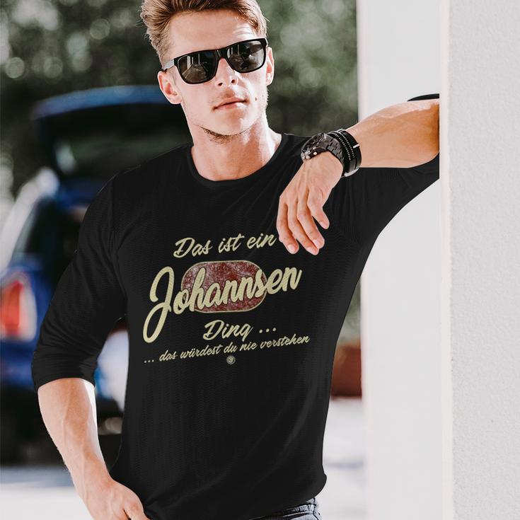 Das Ist Ein Johannsen Ding Lustiges Familie Johannsen Langarmshirts Geschenke für Ihn