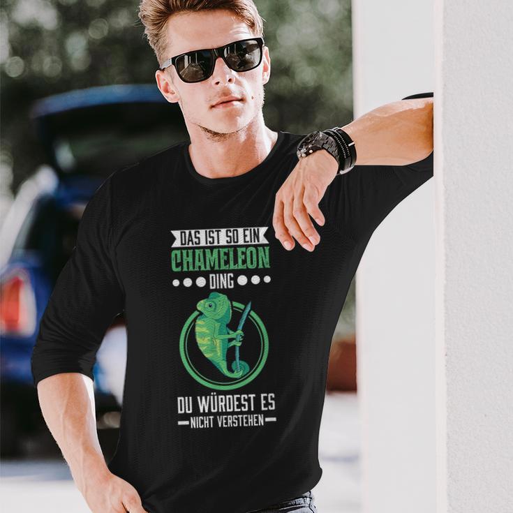 Das Ist So Ein Chameleon Ding Chameleon Langarmshirts Geschenke für Ihn