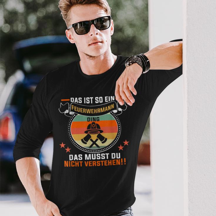 Das Ist So Ein Feuerwehrmann Ding Feuerwehr Feuerwehrmann Langarmshirts Geschenke für Ihn