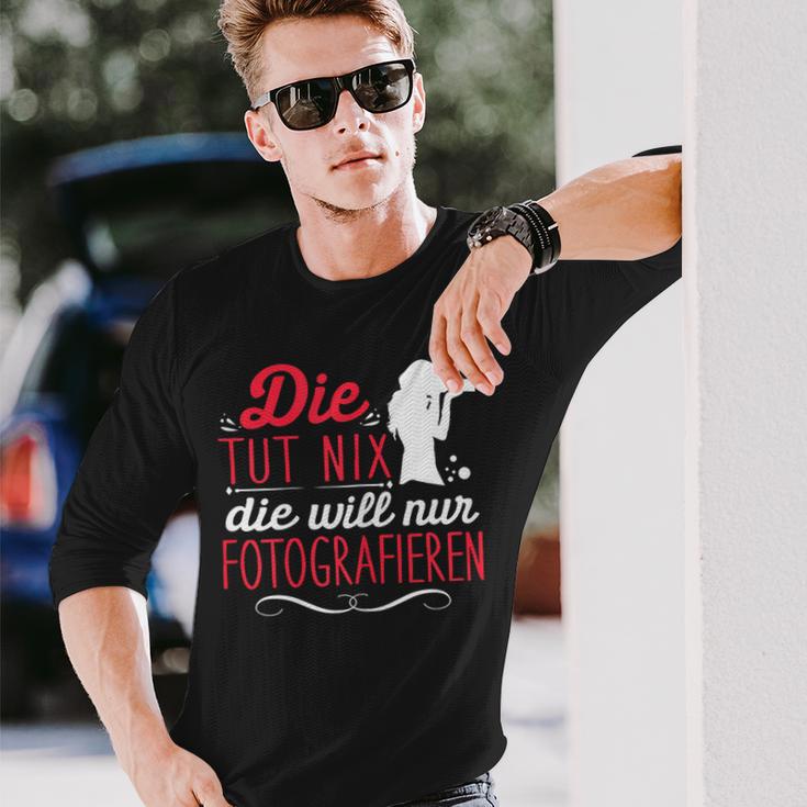 Die Tut Nix Will Nur Photographier Langarmshirts Geschenke für Ihn