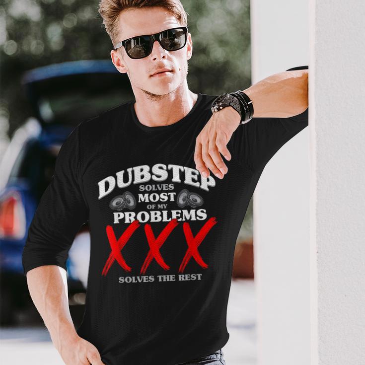 Dubstep Löst Die Msten Meiner Probleme Dubstep Langarmshirts Geschenke für Ihn