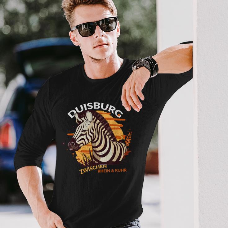 Duisburg Stolz Zebra Töfte Rhein Ruhr For Duisburg Langarmshirts Geschenke für Ihn