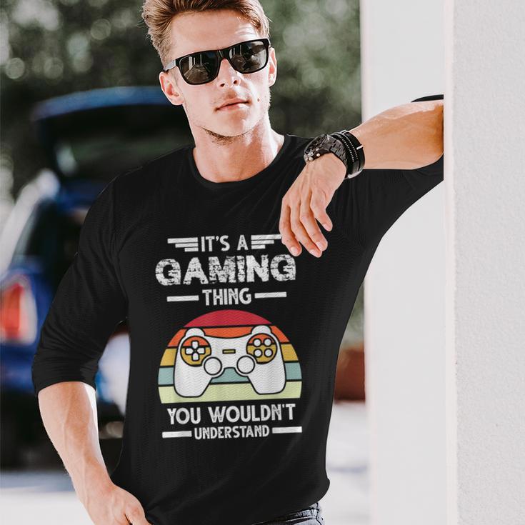 Es Ist Ein Gaming-Ding-Spiel Langarmshirts Geschenke für Ihn