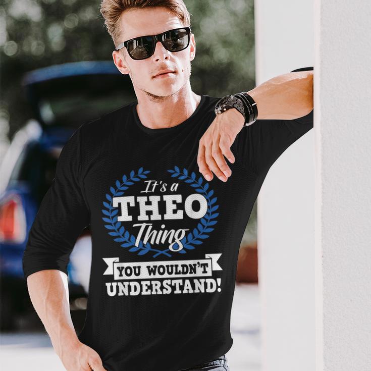 Es Ist Ein Theo-Ding Das Du Nichterstehen Würdest Namenshemd Langarmshirts Geschenke für Ihn