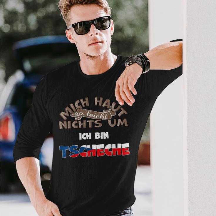 With Saying Mich Haut Nichts Um Ich Bin Czeche Langarmshirts Geschenke für Ihn