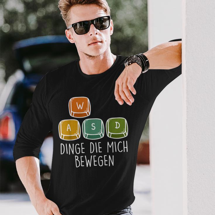 Gamer Dinge Die Mich Bewegen Game Consoleideo Game Langarmshirts Geschenke für Ihn