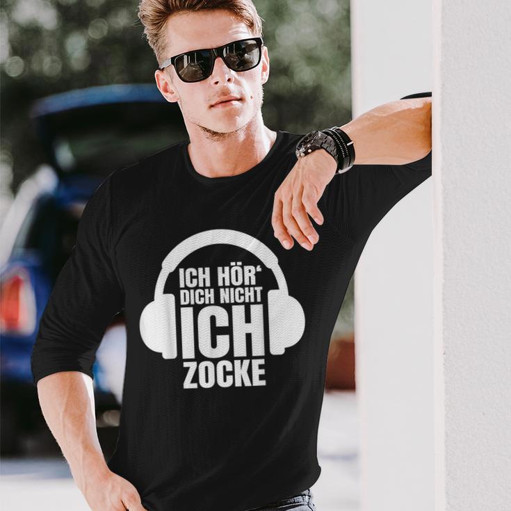 Gamer Ich Hör' Dich Nicht Ich Zocke Langarmshirts Geschenke für Ihn