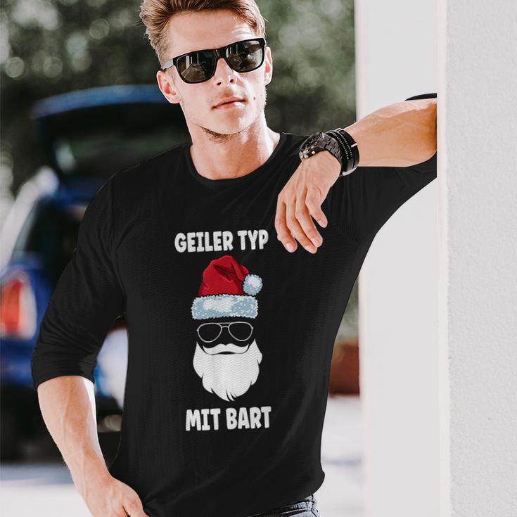 Geiler-Typmitbart Christmas Beard Langarmshirts Geschenke für Ihn