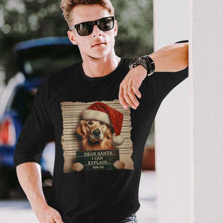 Golden Retriever Dog Christmas Langarmshirts Geschenke für Ihn