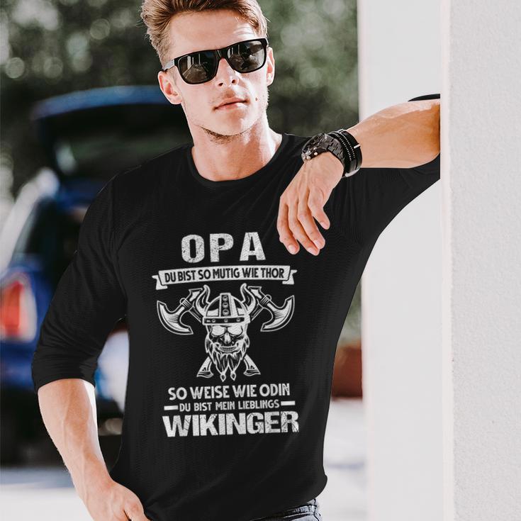 Grandpa Du Bist Mein Liblingswiking Langarmshirts Geschenke für Ihn