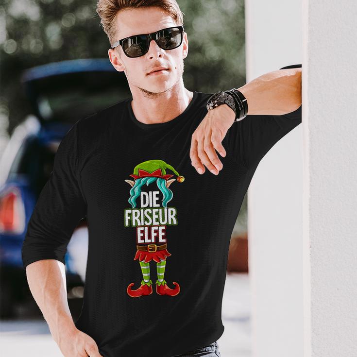 Hairdresser Elf Partner Look Christmas Langarmshirts Geschenke für Ihn