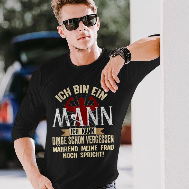 Ich Bin Ein Mann Ich Kann Dinge Schonergessen Humour Fun Langarmshirts Geschenke für Ihn