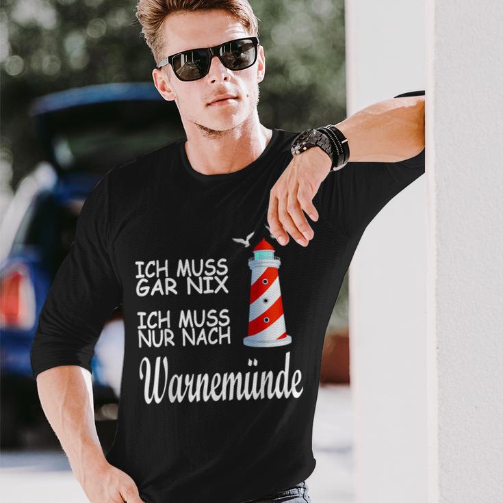 Ich Muss Nur Nach Warnemünde Langarmshirts Geschenke für Ihn