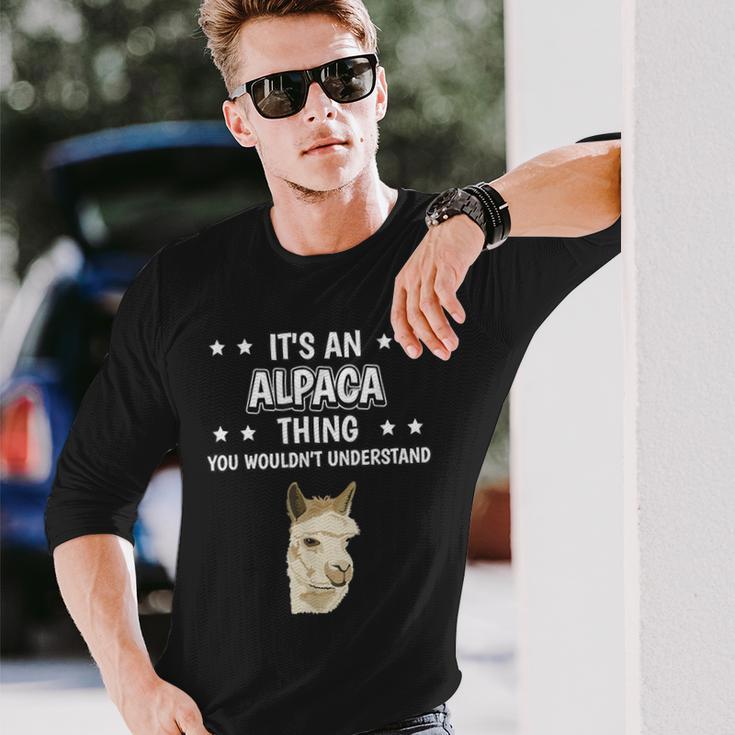 Ist So Ein Alpaka Ding Lustiger Spruch Alpakas Langarmshirts Geschenke für Ihn