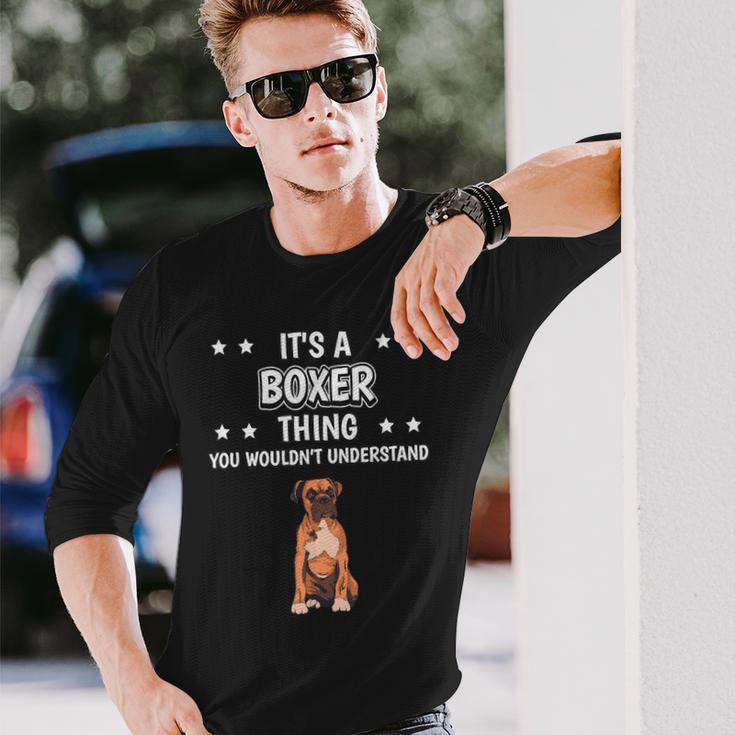 Ist So Ein Boxer Ding Lustiger Spruch Boxer Langarmshirts Geschenke für Ihn