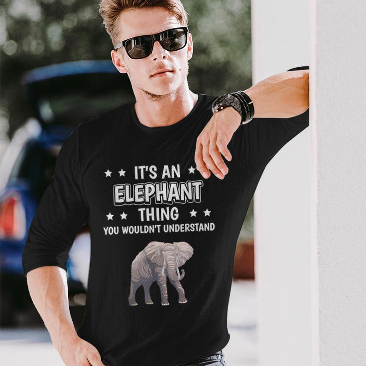 Ist So Ein Elefant Ding Lustiger Spruch Elefanten Langarmshirts Geschenke für Ihn