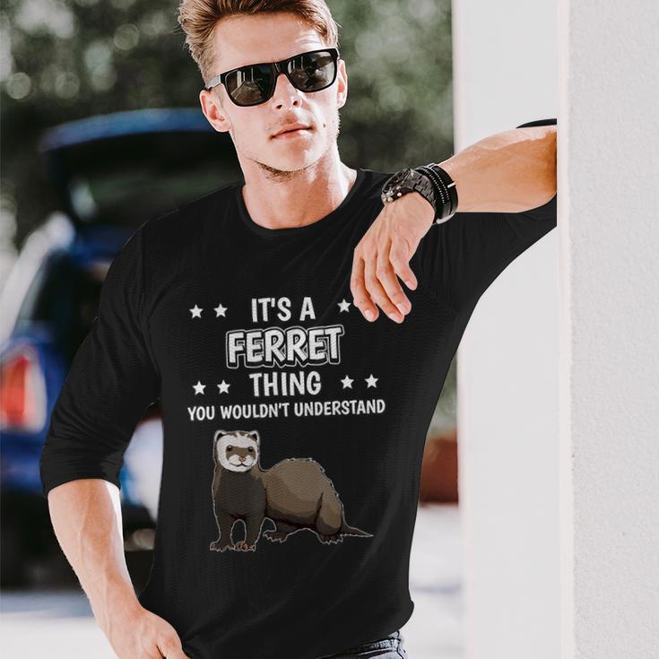 Ist So Ein Frettchen Ding Lustiger Spruch Frettchen Langarmshirts Geschenke für Ihn