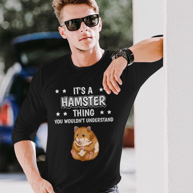 Ist So Ein Hamster Ding Lustiger Spruch Hamster Langarmshirts Geschenke für Ihn