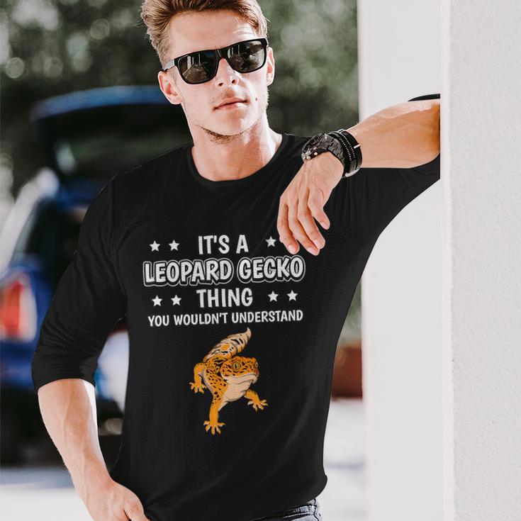 Ist So Ein Leopardgecko Ding Lustiger Spruch Leopardgeckos Langarmshirts Geschenke für Ihn