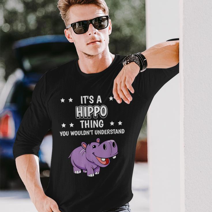 Ist So Ein Nilpferd Ding Lustiger Spruch Nilpferde Langarmshirts Geschenke für Ihn