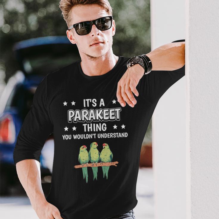 Ist So Ein Paraktich Ding Saying Parakeet Langarmshirts Geschenke für Ihn