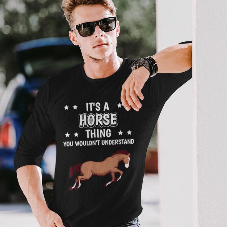 Ist So Ein Pferd Ding Lustiger Spruch Pferde Langarmshirts Geschenke für Ihn