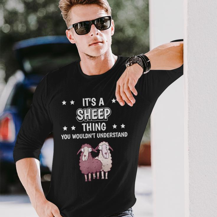 Ist So Ein Schaf Ding Lustiger Spruch Schafe Langarmshirts Geschenke für Ihn