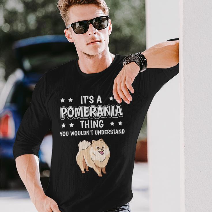 Ist So Ein Zwergspitz Ding Lustiger Spruch Zwergspitze Langarmshirts Geschenke für Ihn