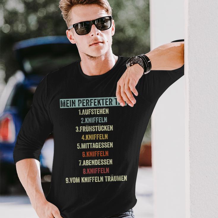 Kniffelintage Text For Cube Fans Mein Perfekt Tag Langarmshirts Geschenke für Ihn