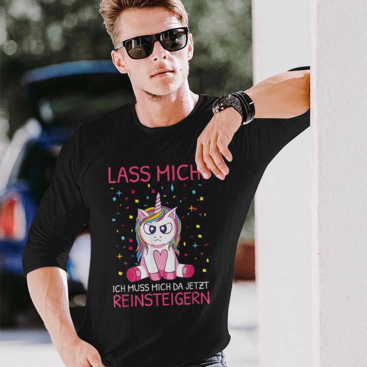 Lass Mich Ich Muss Mich Da Jetzt Reinsteiger Unicorn S Langarmshirts Geschenke für Ihn