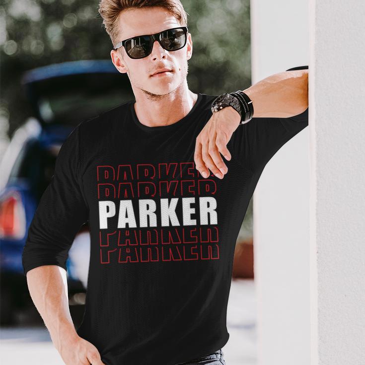 Parker Nachname Einzigartig Personalisierbar Langarmshirts Geschenke für Ihn