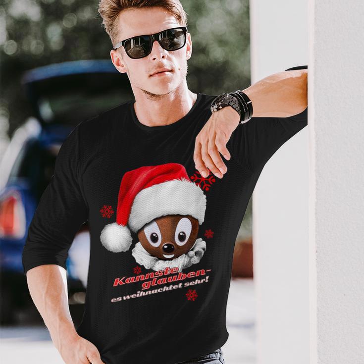 Pittiplatsch Kannste Glauben Es Weihnachtet Sehr Langarmshirts Geschenke für Ihn