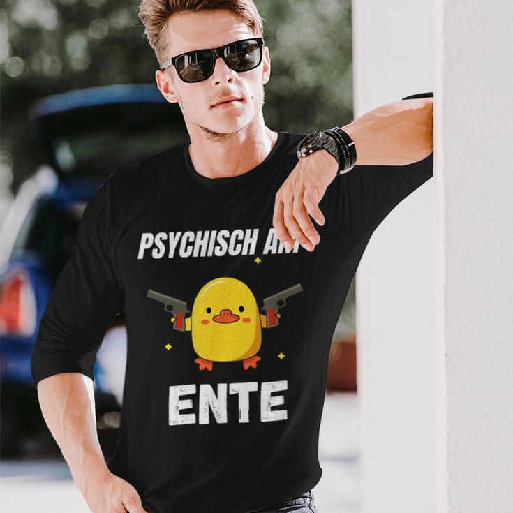 Psychisch Am Ente Langarmshirts Geschenke für Ihn