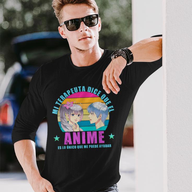 My Therapist Sagt Dass Der Anime Das Einzige Ding Ist Langarmshirts Geschenke für Ihn