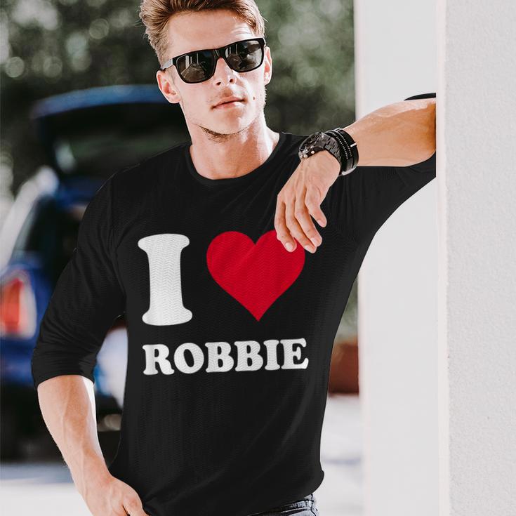 Red Heart I Love Robbie Langarmshirts Geschenke für Ihn