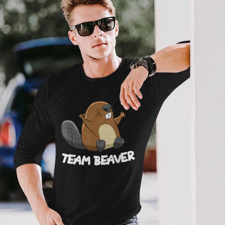 Rodent Team Beaver Team Beaver Cool Flannelette Langarmshirts Geschenke für Ihn