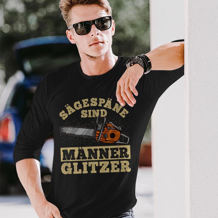 Sägespäne Sind Männer Glitter I Lumberjack Chainsaw Langarmshirts Geschenke für Ihn