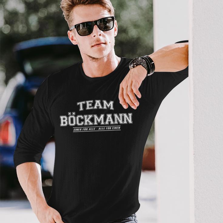 Team Böckmann Proud Family Last Name Langarmshirts Geschenke für Ihn