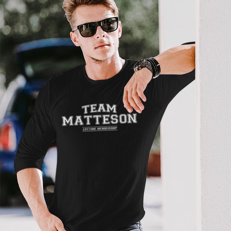 Team Matteson Stolzer Familiennachname Nachname Geschenk Langarmshirts Geschenke für Ihn