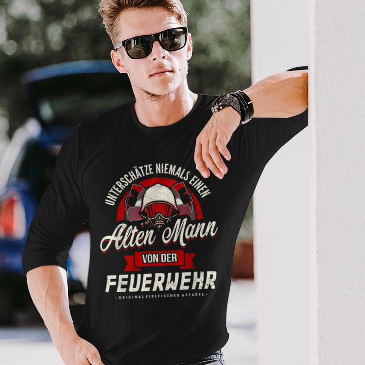 Underschätze Niemal Alten Mann Fireman Langarmshirts Geschenke für Ihn