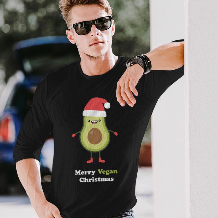 Vegan Christmas Avocado Xmas Christmas egan Langarmshirts Geschenke für Ihn