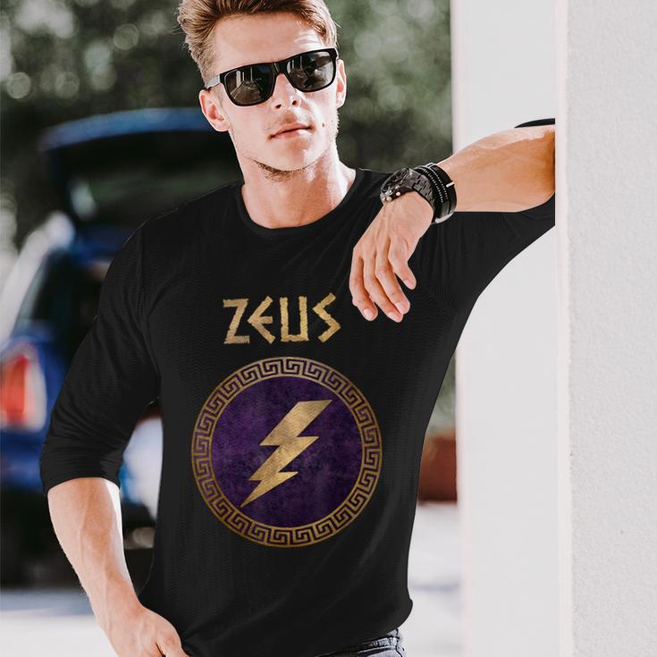 Zeus Ancient Greek God Langarmshirts Geschenke für Ihn