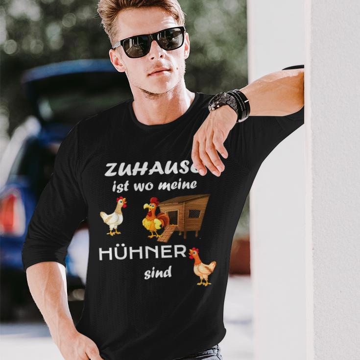 Zuhause Ist Wo Meine Hühner Sind Sind Farmer Zuhause Ist Wo Meine Hühn Langarmshirts Geschenke für Ihn