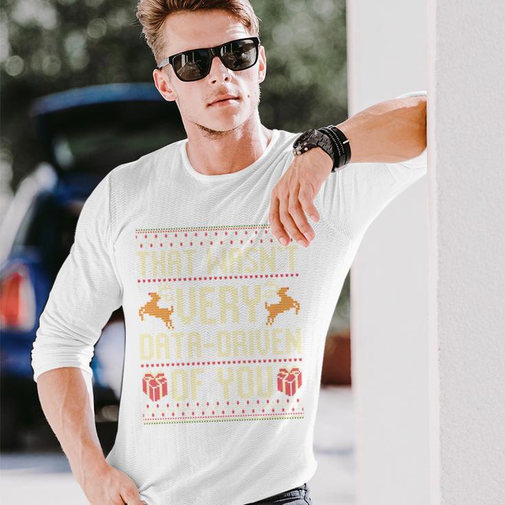 Das War Nicht Sehr Datengetriebenon Euch Ugly Christmas Jumpers Long-Sleeved Langarmshirts Geschenke für Ihn