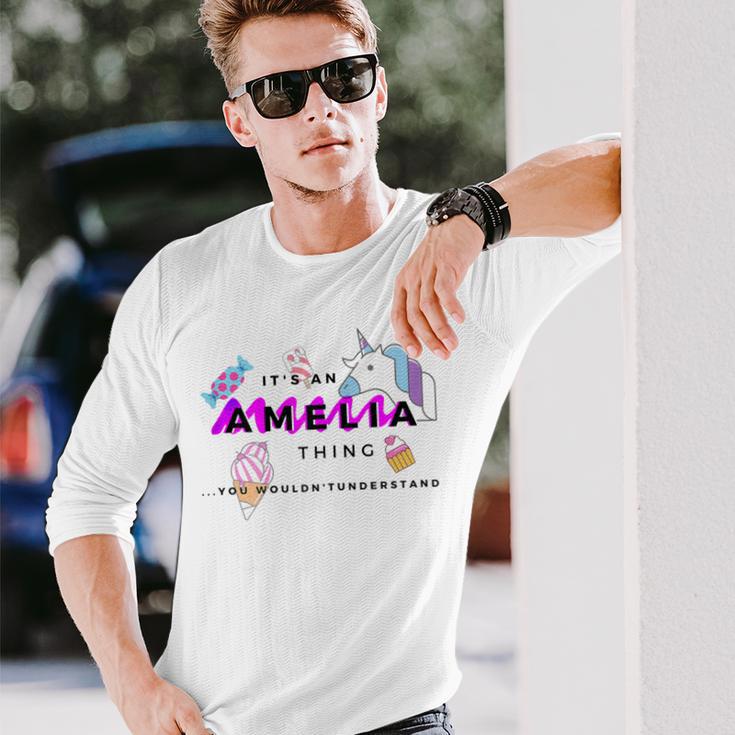 Es Ist Ein Amelia-Ding Langarmshirts Geschenke für Ihn