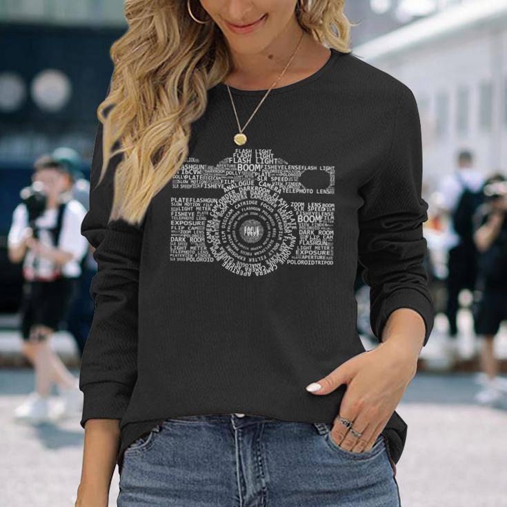 Camera Description Photographer Photography Langarmshirts Geschenke für Sie